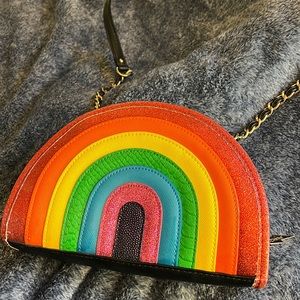Cute rainbow purse- Betsey Johnson